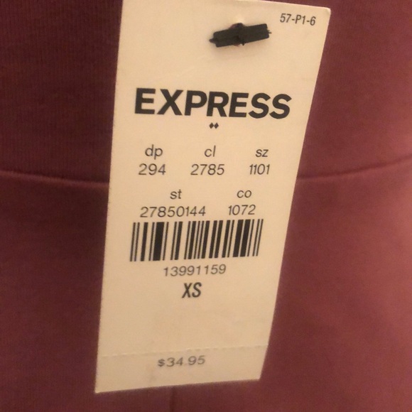 Express NWT Halter top Plum color XS DRESS - Picture 4 of 6